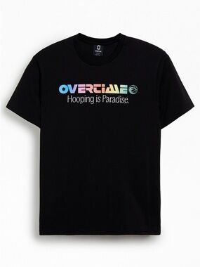 Overtime 'Hooping Is Paradise' Black Graphic Tee Youth M